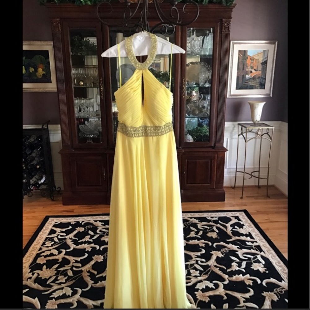 Mori Lee Yellow Prom Dress, NWT